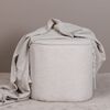Venture Home Hocker Piff 44x44x41 cm Teddy Wei&szlig;