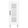 vidaXL Highboard Hochglanz-Wei&szlig; 34,5x34x180 cm Holzwerkstoff