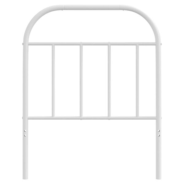 vidaXL Ersatz-Kopfteil Metall Wei&szlig; 75 cm