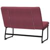 vidaXL Sitzbank Weinrot 100x75x76 cm Stoff