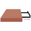 vidaXL Wandregal Wandmontiert Rot 90 x 23,5 x 4 cm Holzwerkstoff