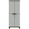 vidaXL Kunststoffschrank 68x39x171,5 cm Rattan-Design