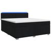 vidaXL Boxspringbett mit Matratze Schwarz 160 x 200 cm Stoff