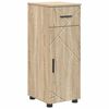 vidaXL Badezimmerschrank Sonoma-Eiche 30 x 35 x 80 cm
