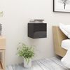 vidaXL Nachttische 2 Stk. Hochglanz-Schwarz 30,5x30x30cm Holzwerkstoff