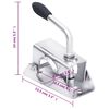 vidaXL St&uuml;tzrad 60 mm mit 2 St&uuml;tzrohren und 2 Klemmen
