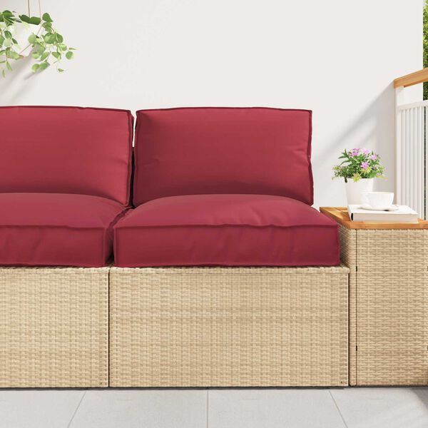 vidaXL Kissen Blatt Blattmuster 80 x 80 x 52 cm Oxford-Stoff