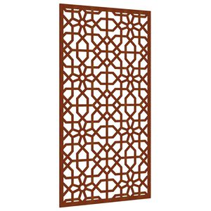 vidaXL Garten-Wanddeko 105x55 cm Cortenstahl Maurisches Design