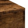 vidaXL Badschrank Schmal mit Rollen R&auml;uchereiche Holzwerkstoff