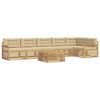 vidaXL Outdoor-Sofagarnitur 7 stk. Wei&szlig; und Beige
