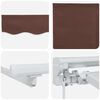 vidaXL Einziehbare Markise Braun 350 x 200 cm Polyester und Metall