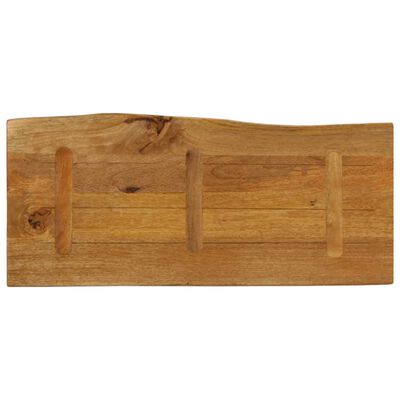 vidaXL Tischplatte mit Baumkante 100x40x2,5 cm Massivholz Mango