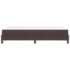 vidaXL Boxspringbett mit Matratze Dunkelbraun 120 x 200 cm Stoff