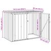 vidaXL Gartenlagerbox Schwarz 151,5 x 82 x 110,5 cm Stahl