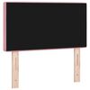 vidaXL LED Kopfteil mit LED-Lichtleisten Rosa 80 cm Polyester