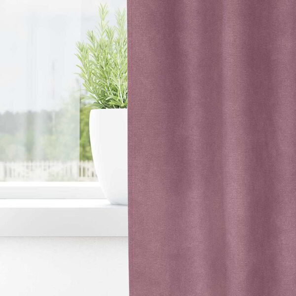 vidaXL Verdunkelungsvorhänge 2 pcs Dunkelrosa 140 x 225 cm Samt