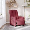 vidaXL Massagesessel Elektrisch Weinrot Stoff