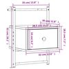 vidaXL Wand-Nachttisch Sonoma-Eiche 35x30x51 cm Holzwerkstoff