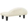 vidaXL Hundebett Creme 70x52x30 cm Samt