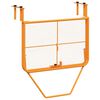vidaXL Balkontisch Gelb 60x40 cm Stahl