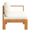 vidaXL Gartensofa mit 1 Armlehne 2-Sitzer Massivholz Akazie