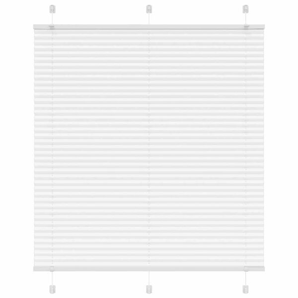 vidaXL Plissee Wei&szlig; 120x100 cm Stoffbreite 119,4 cm Polyester