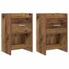 vidaXL Nachttische 2 stk. Altholz 40 x 30 x 60 cm Holzwerkstoff