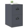 vidaXL Aktenschrank Anthrazit 44 x 50 x 106,5 cm Kaltgewalzter Stahl