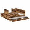 vidaXL Aufbewahrungsbettgestell Altholz 180 cm Holzwerkstoff