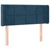 vidaXL LED Kopfteil Dunkelblau 103x16x78/88 cm Samt