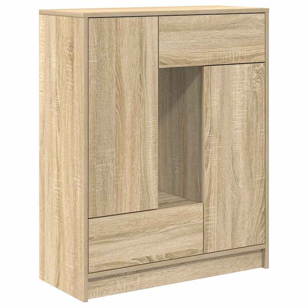 vidaXL Sideboard mit Schubladen und T&uuml;ren Sonoma-Eiche 73x31x90 cm