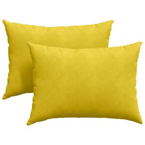 vidaXL Sofakissen 2 St&uuml;ck Gelb 70 x 50 cm Cordstoff