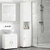 vidaXL Badezimmerschrank-Set TULUM Wei&szlig; 37 x 31,5 x 203 cm
