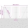 vidaXL Zaun mit Pfosten Grau 1,5 x 10 m Stahl und PVC