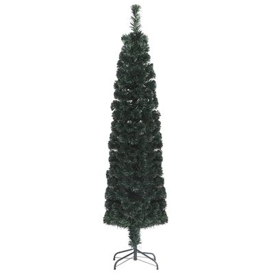 vidaXL Künstlicher Weihnachtsbaum Schlank mit Ständer 240 cm Glasfaser