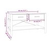 vidaXL Couchtisch 82x48x45 cm Holzwerkstoff