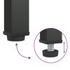 vidaXL TV-Schrank Schwarz 105x35x50 cm Glas und Stahl