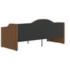 vidaXL Tagesbett mit Matratze USB Braun Stoff 90x200 cm