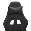 vidaXL Gaming-Stuhl Drehbar Schwarz Kunstleder