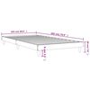vidaXL Bettgestell Schwarz 100x200 cm Holzwerkstoff