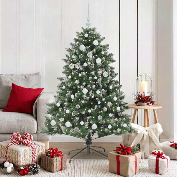 vidaXL K&uuml;nstlicher Weihnachtsbaum mit 150 LEDs mit St&auml;nder Gr&uuml;n 150 cm