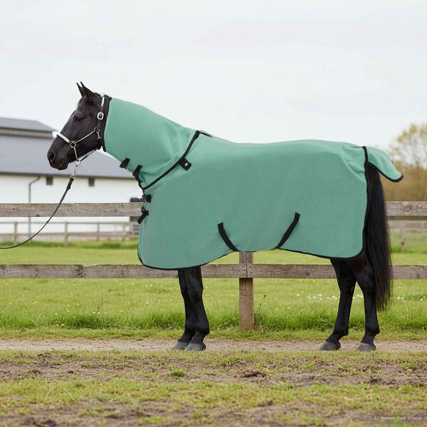 vidaXL Pferdedecke Sondergr&uuml;n Polyester
