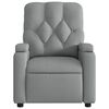 vidaXL Massage-Relaxsessel, hellgrauer Stoff