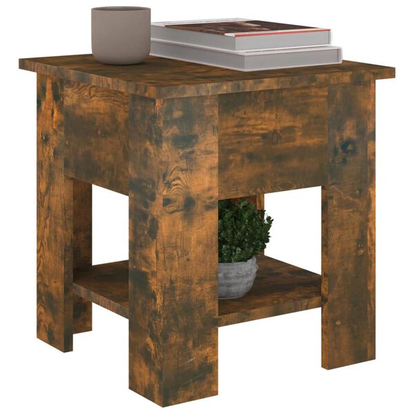 vidaXL Couchtisch R&auml;uchereiche 40x40x42 cm Holzwerkstoff