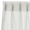 vidaXL Voile-Vorhang mit Vorh&auml;ngen 2 pcs Creme 260 x 140 cm Polyester