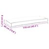 vidaXL Kissen Grau 110 x 40 x 8 cm Oxford-Stoff