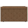 vidaXL Tagesbett mit Matratze USB Braun Stoff 90x200 cm