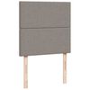 vidaXL Boxspringbett mit Matratze Taupe 100x200 cm Stoff