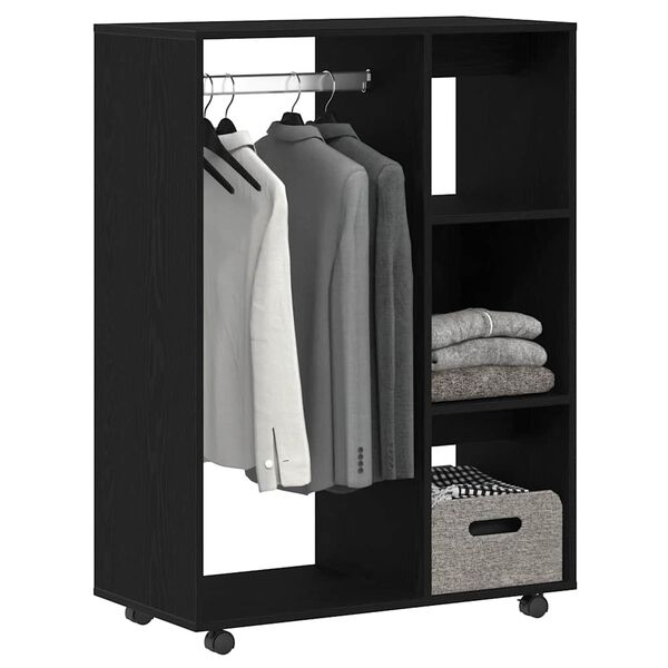 vidaXL Kleiderschrank Schwarze Eiche 80 x 40 x 110 cm Holzwerkstoff