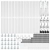 vidaXL Zaunpfosten 26 pcs Grau 3,2 x 3,2 x 170 cm